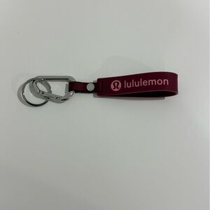 EUC Lululemon Silicone Keychain in Deep Luxe/Pink Tide